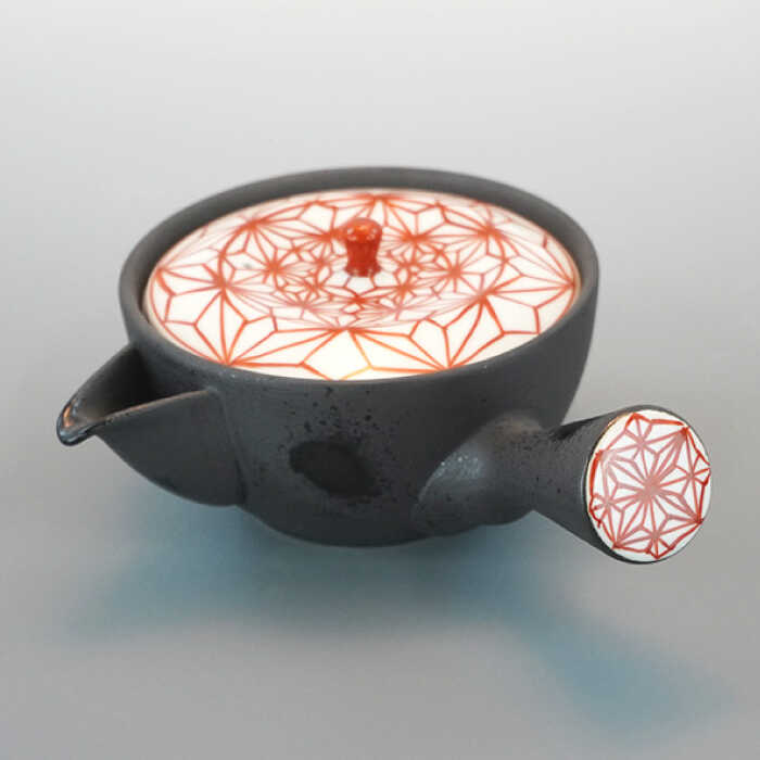 【ふるさと納税】【波佐見焼】麻葉染錦 茶器セット 湯飲み 急須 ティーポット 陶器 食器 皿 【岩永製陶】 [ZD19] f423238-hasami-10004903 長崎県波佐見町 サンプル画像3
