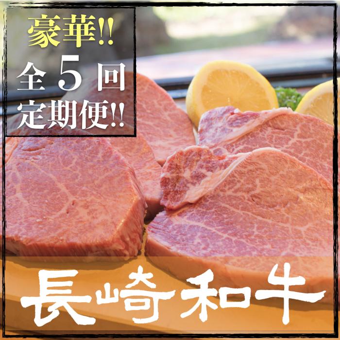 【ふるさと納税】NA35 【A5等級ヒレなど】 総計29.1kg 全5回定期便 長崎和牛食べ尽くしセット