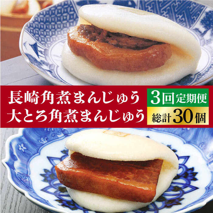 28位! 口コミ数「0件」評価「0」【全3回定期便】＜月替り！＞角煮まんじゅう 2種 お楽しみセット （角煮まんじゅう10個・大とろ角煮まんじゅう10個）≪小値賀町≫ 【岩崎本･･･ 