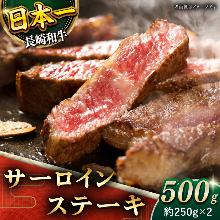 [極厚!] 長崎和牛 サーロイン ステーキ 総計500g (約250g×2枚)[黒牛] [QBD011] 肉 牛肉 焼肉 BBQ バーベキュー お祝い 誕生日 記念日 焼き肉 ギフト 贈り物 さざちょう おすすめ 人気 2万9千円 29000円