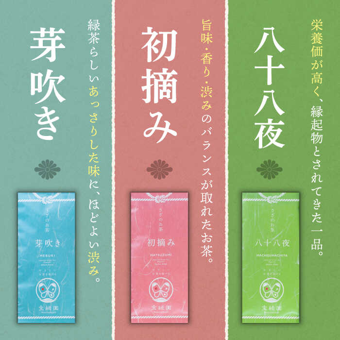 【ふるさと納税】【全12回定期便】「本格緑茶 飲み比べ」さざの 有機栽培茶 詰め合わせ （100g×5本/回）【宝緑園】 [QAH018] 緑茶 飲み比べ 煎茶 お茶 茶葉 日本茶 オーガニック 有機栽培 ギフト 贈答 プレゼント エコファーマー