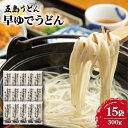 3位! 口コミ数「1件」評価「5」【大容量！早い茹で上がり♪】早ゆでうどん 300g×15袋 五島うどん 乾麺 麺 保存食 業務用 大容量 【中本製麺】 [RAO007]