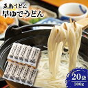 【ふるさと納税】【大容量！早い茹で上がり♪】早ゆでうどん 300g×20袋 五島うどん 乾麺 麺 保存食 業務用 大容量 【中本製麺】 [RAO008]