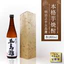 【ふるさと納税】【全12回定期便】【上五島産の芋で作る本格芋焼酎】明治之芋 五島灘 1800ml×1本【五島灘酒造】 [RAW044]