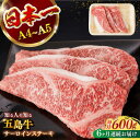 【ふるさと納税】【全6回定期便】 【幻の和牛!やわらかジューシー!】 五島牛 サーロイン ステーキ 約200g×3枚 小分け 国産 和牛 肉 にく 牛肉 和牛 ...