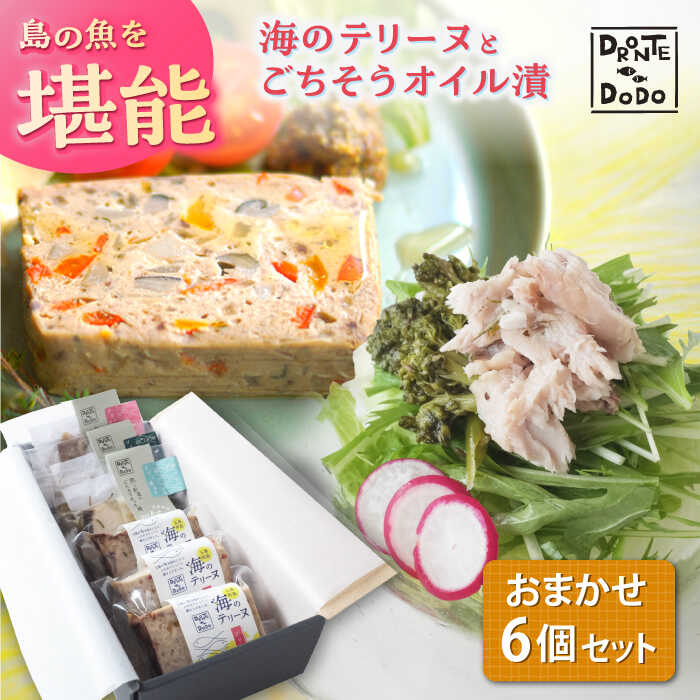 【ふるさと納税】【お歳暮対象】【テリーヌとオイル漬で島の魚を堪能しませんか】海のテリーヌとごちそうオイル漬のおまかせ6個セット【DRONTE=DODO】[RBY...