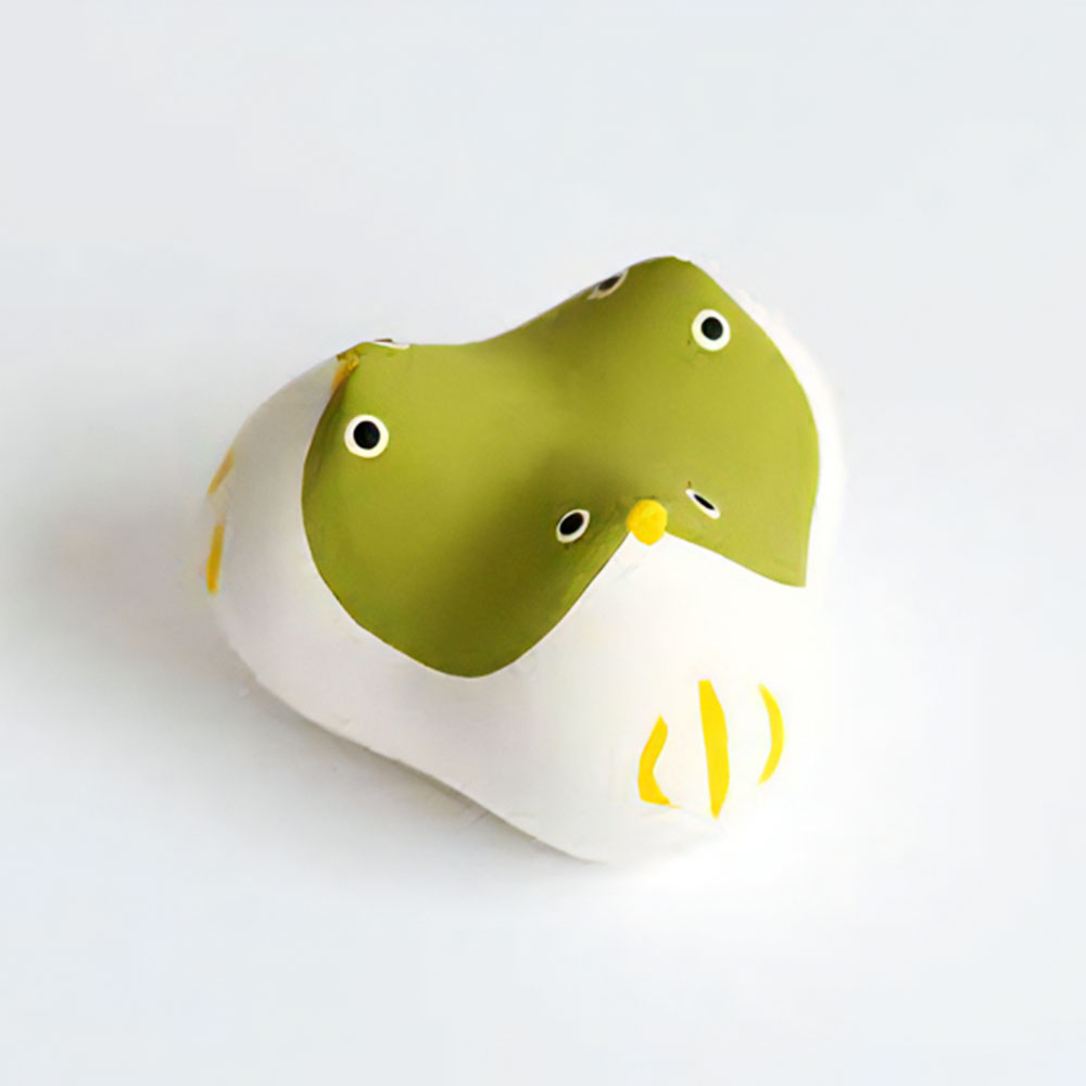 【ふるさと納税】めじろおし 天草土人形 伝統工芸品 工芸品 縁起物 メジロ 置物 玩具 インテリア 日本製 熊本県 送料無料のサムネイル