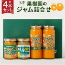 【ふるさと納税】熊本 ・ 天草 の 果樹園 ジャム 詰め合わせ 4本 合計770g 3種 みかんジャム オレンジ みかん 柑橘 蜜柑 ジャム瓶 セット ギフト 常温 熊本産 贈答 お取り寄せ 送料無料