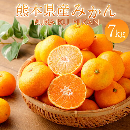 【ふるさと納税】熊本県産 みかん BUSAIKU MIKAN 約7kg 温州みかん ミカン 密柑 柑橘 フルーツ くだもの 果物 果実 常温 九州 熊本県 送料無料 【2025年10月上旬発送開始】 【ふるさと納税】熊本県産 みかん BUSAIKU MIKAN 約7kg 温州みかん ミカン 密柑 柑橘 フルーツ くだもの 果物 果実 常温 九州 熊本県 送料無料 【2025年10月上旬発送開始】