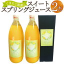 【ふるさと納税】熊本県産 スイートスプリングのジュース 2本 セット ジュース 飲み物 果汁100% 柑橘類 柑橘 果実飲料 フルーツジュース 九州 熊本県 送料無料