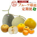 【ふるさと納税】【年6回定期便】熊本県産 フルーツB(偶数月発送) 年6回 定期便 定期配送 晩白柚 河内晩柑 肥後グリーンメロン 梨 太秋柿 柑橘 柿 メロン...