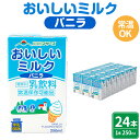 【ふるさと納税】おいしいミルクバニラ 250ml×24本 1ケース ミルク バニラ バニラ風味 牛乳86％使用 乳飲料 乳性飲料 カルシウム 乳果オリゴ糖入り ドリンク 飲み物 飲料 セット 紙パック 常温保存可能 ロングライフ 九州 熊本県 送料無料