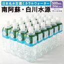 【ふるさと納税】【12か月連続定期便】 日本名水百選ミネラルウォーター 「南阿蘇・白川水源」 500ml×24本入 1ケース×12ヵ月 水 飲料水 天然水 日本...