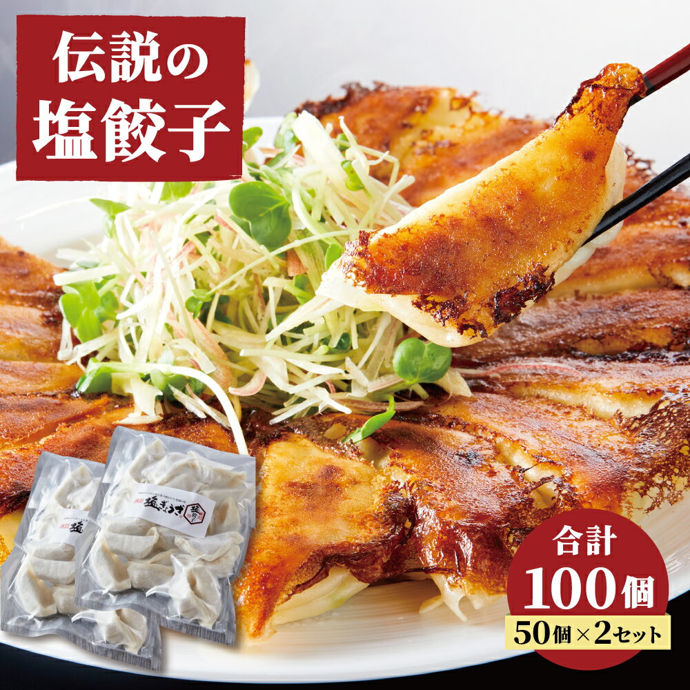 7位! 口コミ数「0件」評価「0」 伝説の塩ぎょうざ 100個（50個700g×2セット） 餃子 ギョウザ おかず 惣菜 鶏肉 豚肉 ニンニク ニラ ひとくち 熊本県 中華 ･･･ 