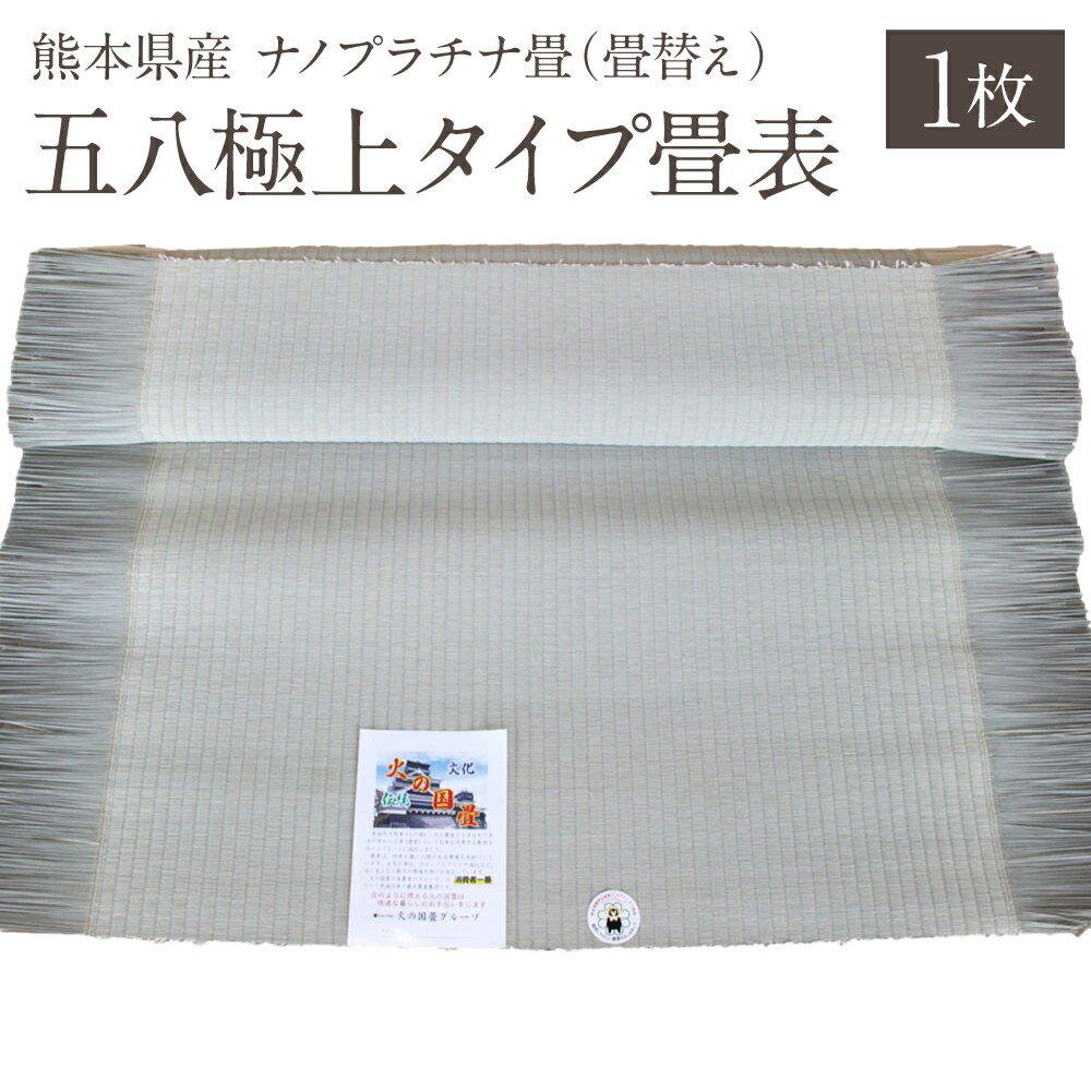 【ふるさと納税】熊本県産 ナノプラチナ畳 五八極上タイプ畳表