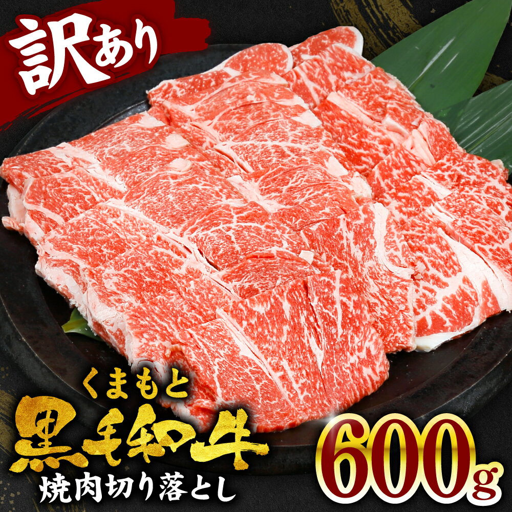 [訳あり] くまもと黒毛和牛 牛肉 焼肉 切り落とし 600g 焼き肉 BBQ 熊本県 肉 お肉 和牛 牛肉 冷凍 熊本県産 国産 送料無料