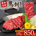 【ふるさと納税】熊本 名物 馬刺し 【選べる容量】 170g〜850g ブロック 馬肉 お肉 刺し身 おつまみ 真空パック 冷凍 送料無料