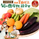 【ふるさと納税】【毎月お届け】【定期便3回】八代市産!旬の農産物詰合せ 復興 福袋 7品以上×3回 野菜 果物 やさい くだもの フルーツ 合計7品目以上 セッ...