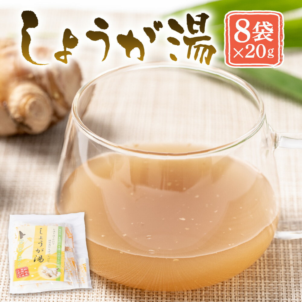 【ふるさと納税】 期間限定 しょうが湯 20g 8袋セット 生姜 ショウガ 生姜湯 八代市東陽町産生姜 熊本県 国産 1000円ぽっきり 普通郵便 ポスト投函 送料無料