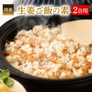 【ふるさと納税】生姜ご飯の素 2合用 130g 炊き込みご飯の素 混ぜご飯の素 釜飯の素 国産 八代市 東陽町 しょうが 生姜 送料無料