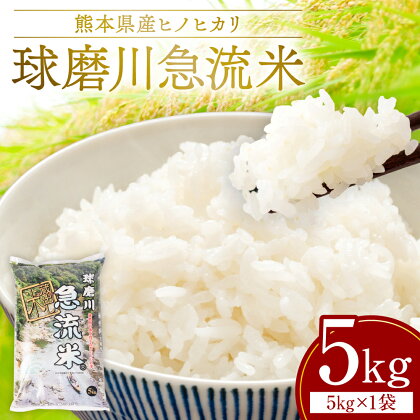 令和5年産 球磨川急流米 5kg×1袋 計5kg ヒノヒカリ 米 白米 精米 熊本県産 国産 九州 送料無料