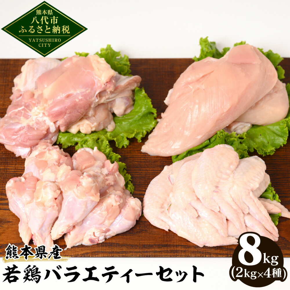 【ふるさと納税】熊本県産 若鶏バラエティーセット 合計8kg
