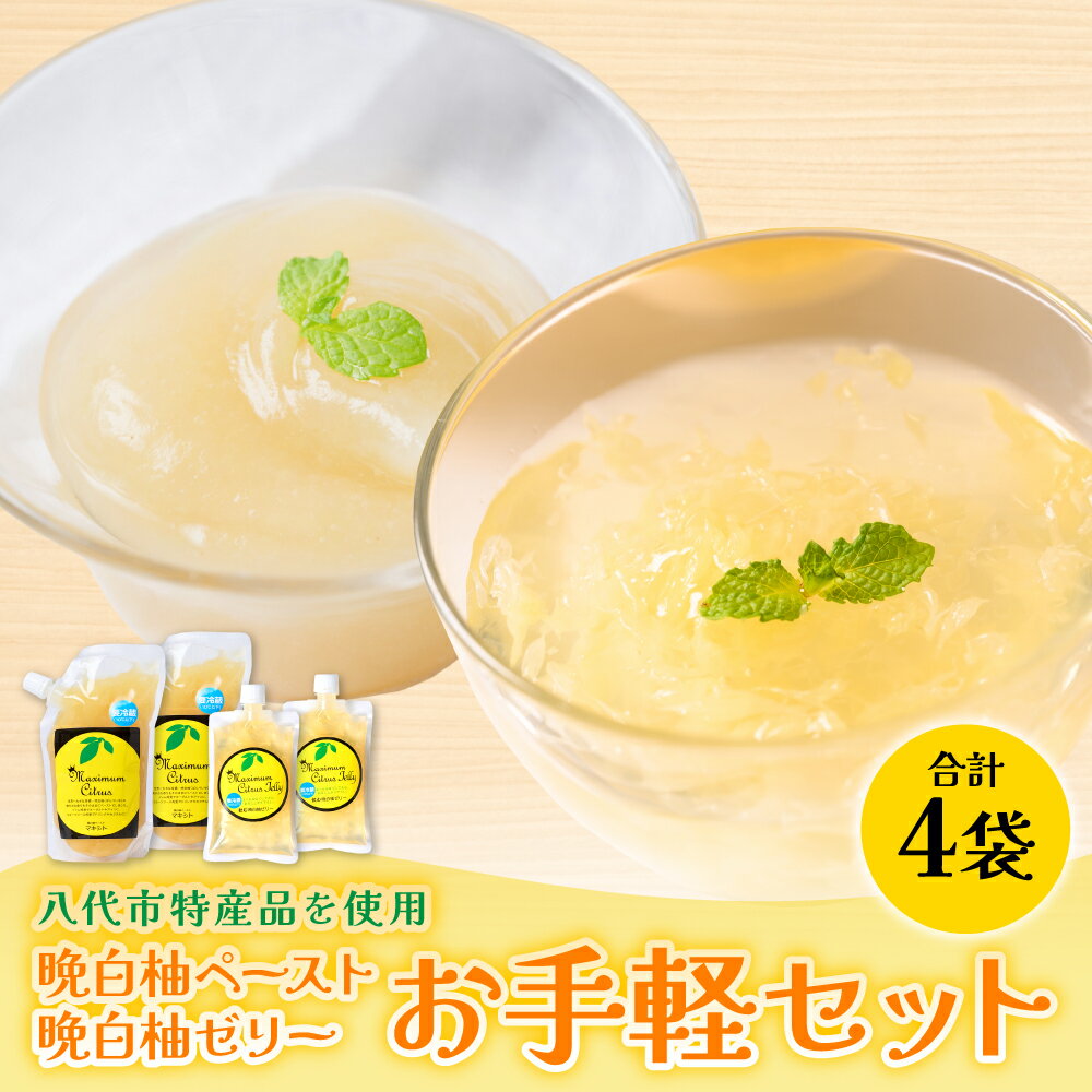 熊本県 八代市産 晩白柚ペースト「マキシト」& 晩白柚ゼリー「マキシトゼリー」『お手軽セット』(合計860g) ばんぺいゆ 柑橘 手作り 送料無料