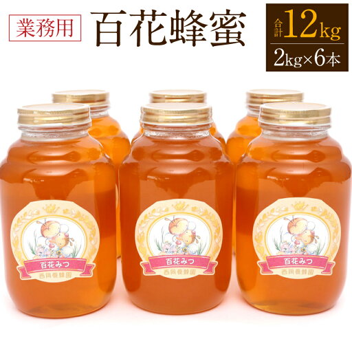【ふるさと納税】 【業務用】百花蜂蜜 2kg×6本 セット 合計12kg はちみつ 瓶タイプ ハニー 百花蜜 国産 純粋蜂蜜 熊本県 九州 送料無料 【ふるさと納税】 【業務用】百花蜂蜜 2kg×6本 セット 合計12kg はちみつ 瓶タイプ ハニー 百花蜜 国産 純粋蜂蜜 熊本県 九州 送料無料