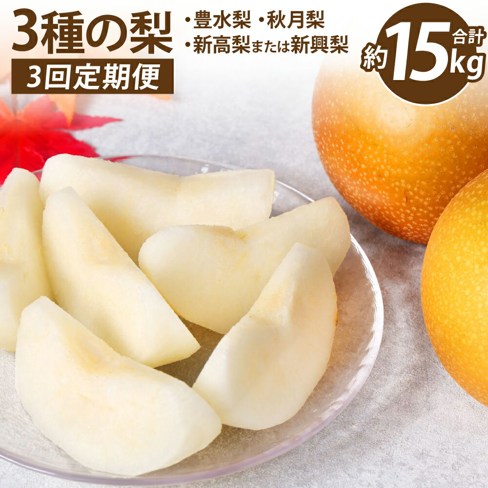 【ふるさと納税】【先行予約】 熊本県産 3種の梨の定期便 約