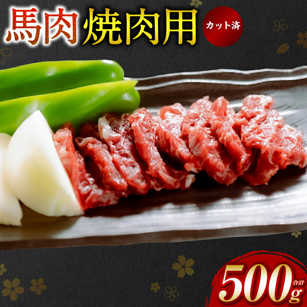 [桜屋] 馬肉 焼肉用500g カット済み 冷凍 馬焼き 焼き肉 やきにく おかず 熊本県 八代市 送料無料