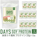 【ふるさと納税】DAYS SOY PROTEIN 抹茶ラテ風味 250g×12袋 合計3kg ソイプロテイン い草 大豆たんぱく質 抹茶 植物性タンパク質 コラ...