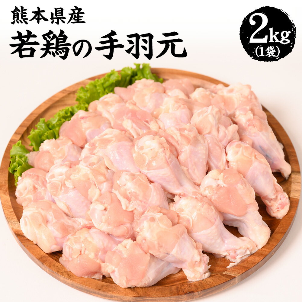 【ふるさと納税】 熊本県産 若鶏の手羽元 2kg 1袋 若鶏 鶏肉 鳥肉 手羽先 手羽 肉 国産 九州産 冷凍 送料無料