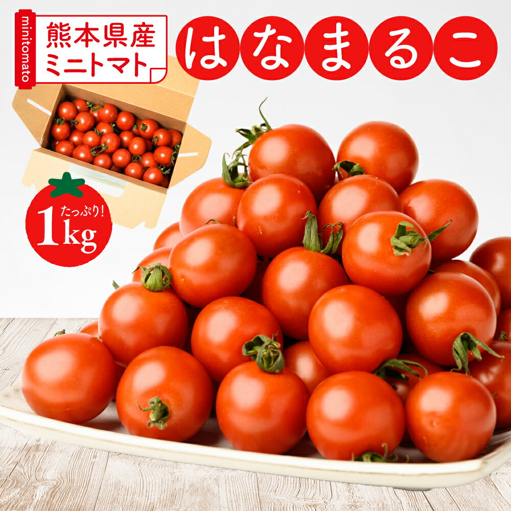 19位! 口コミ数「4件」評価「5」 熊本県産 ミニトマト はなまるこ 1kg トマト とまと 野菜 産地直送 プチトマト リコピン 新鮮 青果物 農産物 サラダ パスタ カプ･･･ 