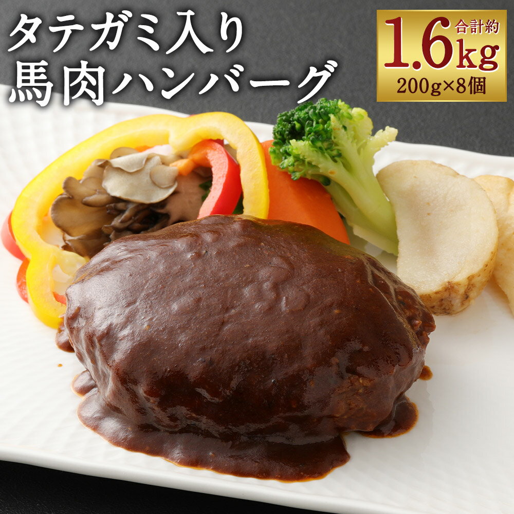 26位! 口コミ数「0件」評価「0」FN タテガミ入り 馬肉ハンバーグ デミソース 合計1.6kg 200g×8個 ハンバーグ デミグラスソース ソース付き 馬肉 惣菜 おかず･･･ 