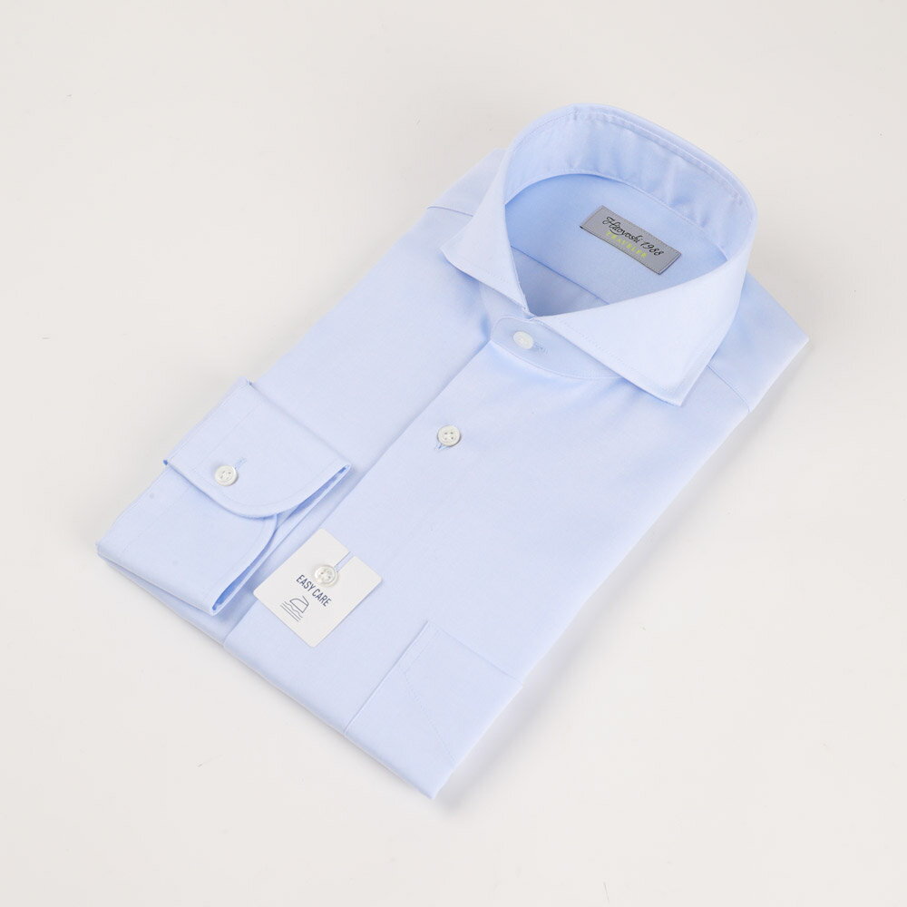 【ふるさと納税】EASY CARE 青ピンポイントオックスフォード HITOYOSHIシャツ 9サイズ 紳士用シャツ ...