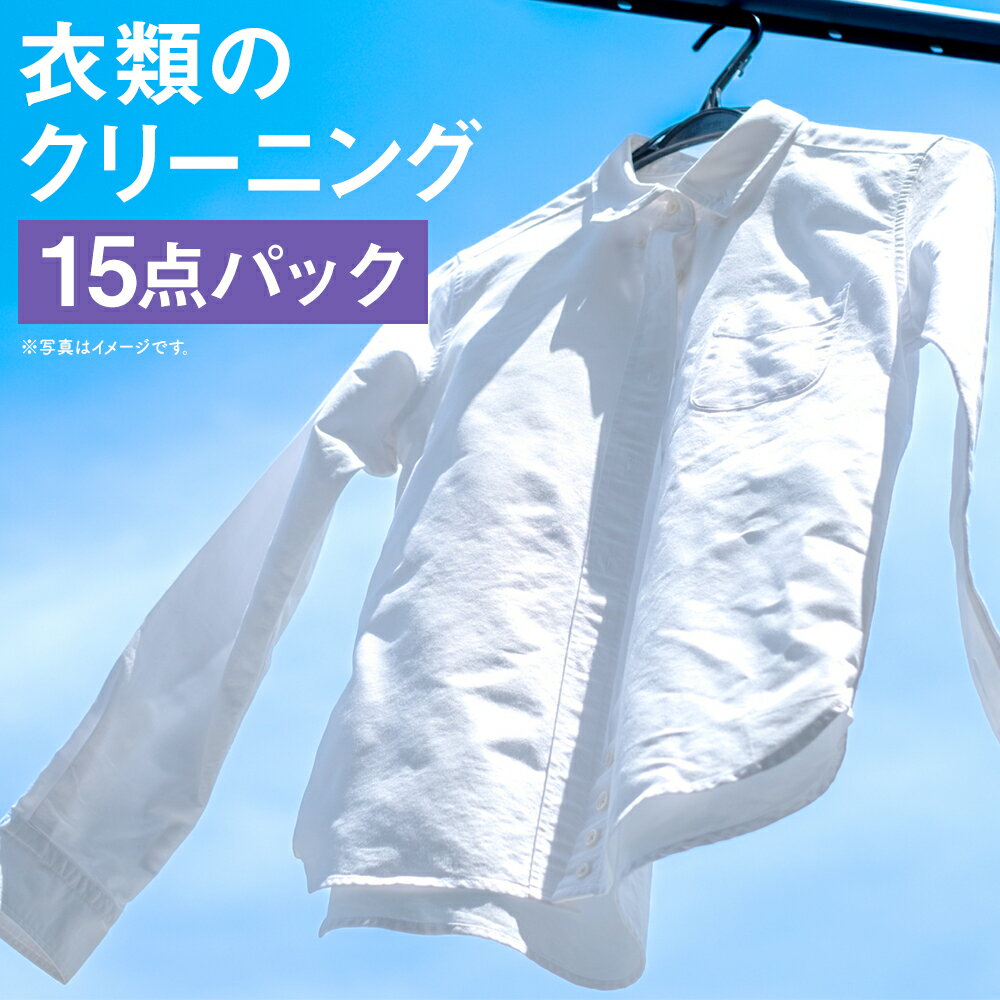【ふるさと納税】個別洗濯！衣類のクリーニング 15点パック 宅配 クリーニング 個別洗い 新生活 サービ..