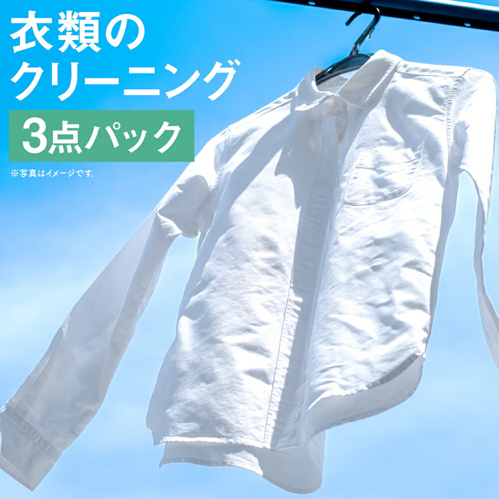 【ふるさと納税】個別洗濯！衣類のクリーニング 3点パック 宅配 クリーニング 個別洗い 新生活 サービス 熊本県 人吉市 送料無料