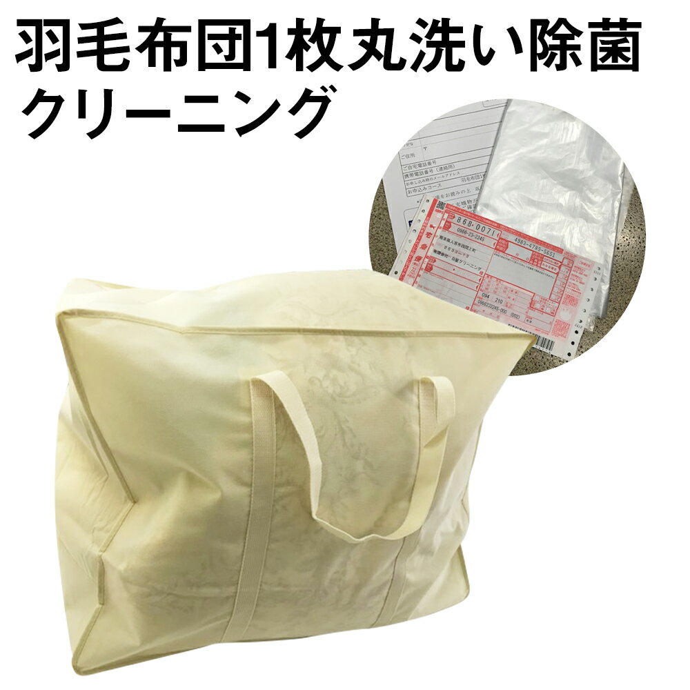 【ふるさと納税】羽毛布団 1枚丸洗い 除菌クリーニング 布団