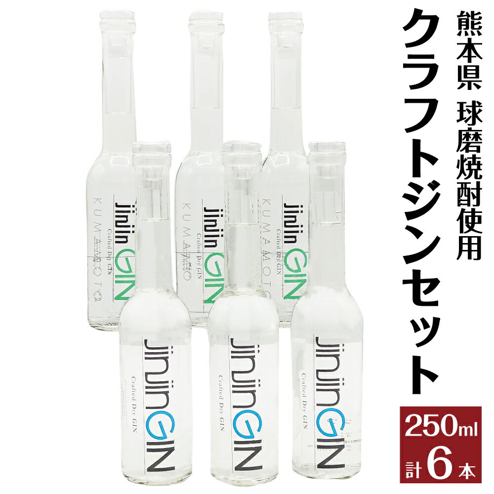 4位! 口コミ数「0件」評価「0」球磨焼酎ベースの熊本初クラフトジンセット 合計6本 2種類 250ml×各3本 クラフトジン 球磨焼酎 熊本県産 人吉市産 ジン 焼酎 お酒･･･ 