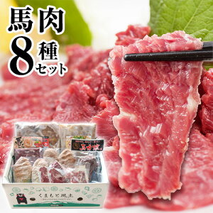 【ふるさと納税】純国産馬肉8種セット 計2200g 熊本肥育 2年連続農林水産大臣賞受賞 送料無料 馬刺し 馬肉 馬スジ ホルモン 燻製 霜降り ハンバーグ 熊本県荒尾市《4月中旬-6月中旬頃より順次出荷》