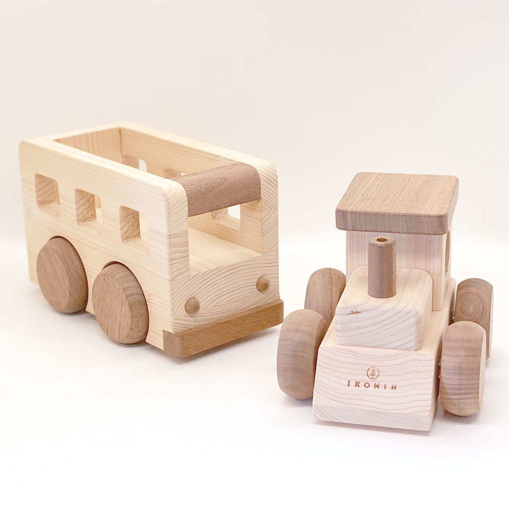 【ふるさと納税】 水俣市産ヒノキ IKONIH オルゴールカー Vol.2 オルゴール おもちゃ 木製 玩具 檜 無塗装 手作り オリジナル 熊本県 水俣市 送料無料