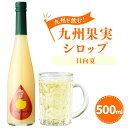 【ふるさと納税】九州を飲む 九州果実シロップ 日向夏 500ml 1本 果実 シロップ 柑橘 果汁 はちみつ ハチミツ 送料無料