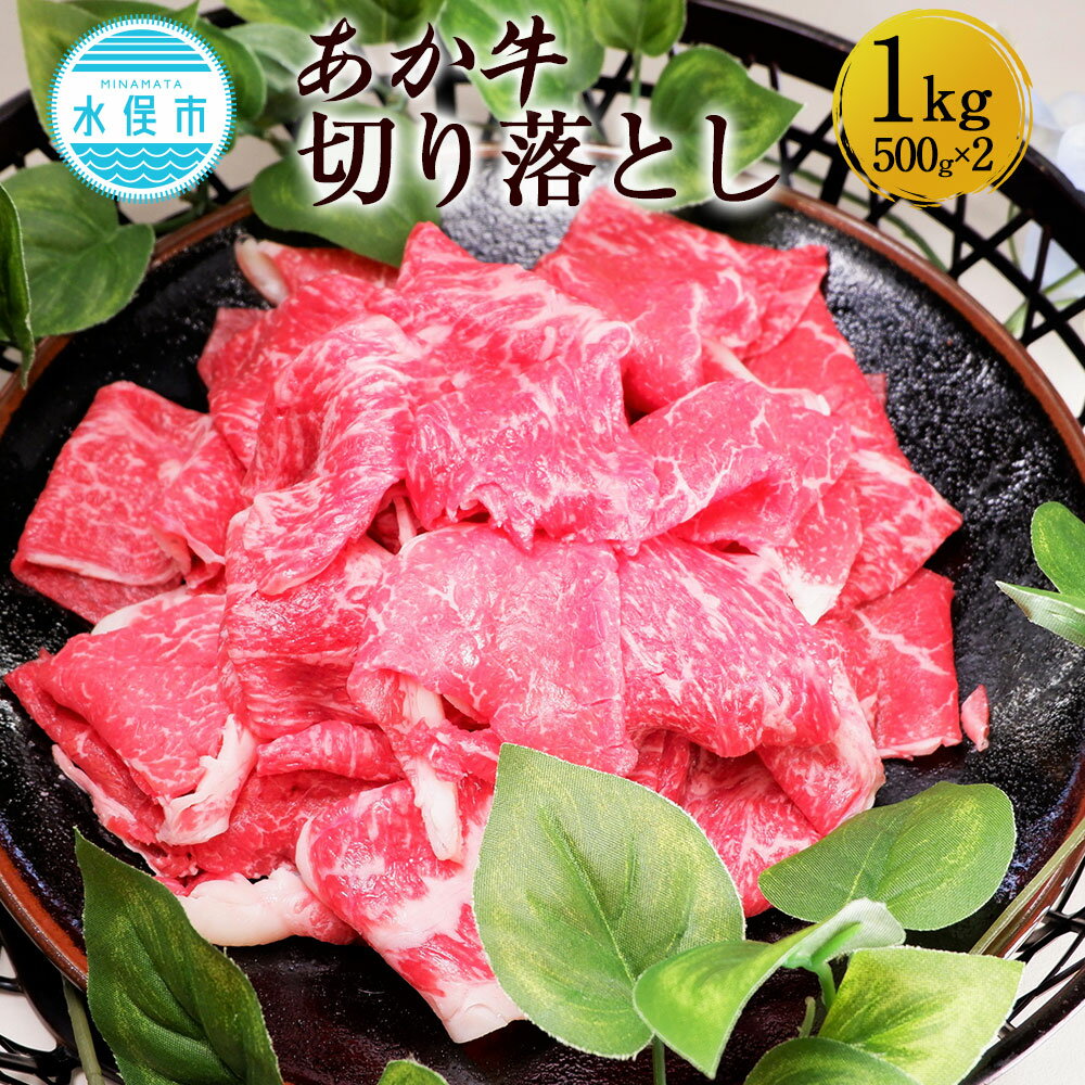 【ふるさと納税】あか牛切り落とし 合計1kg 500g×2 あか牛 和牛 焼肉 お肉 肉 国産 九州産 熊本県産 冷凍 送料無料