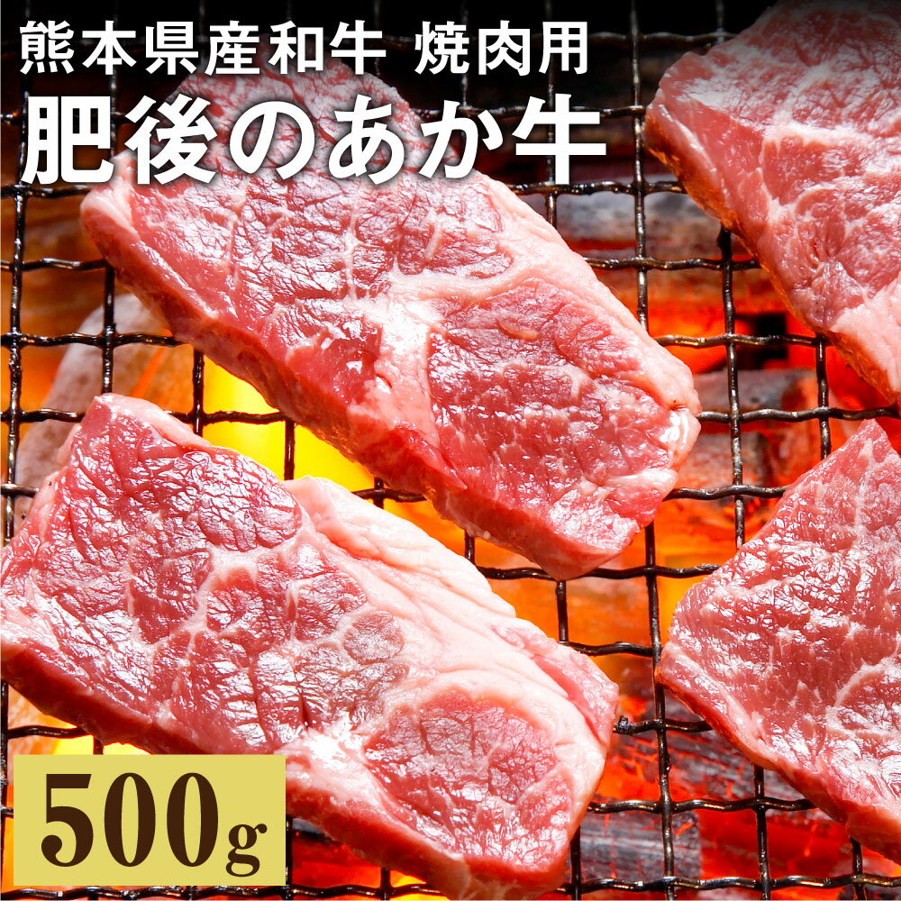 肥後のあか牛 焼肉用 500g 熊本県産和牛 スライス あか牛 焼肉 焼き肉 牛肉 お肉 肉 国産 九州産 熊本県産 冷凍 送料無料