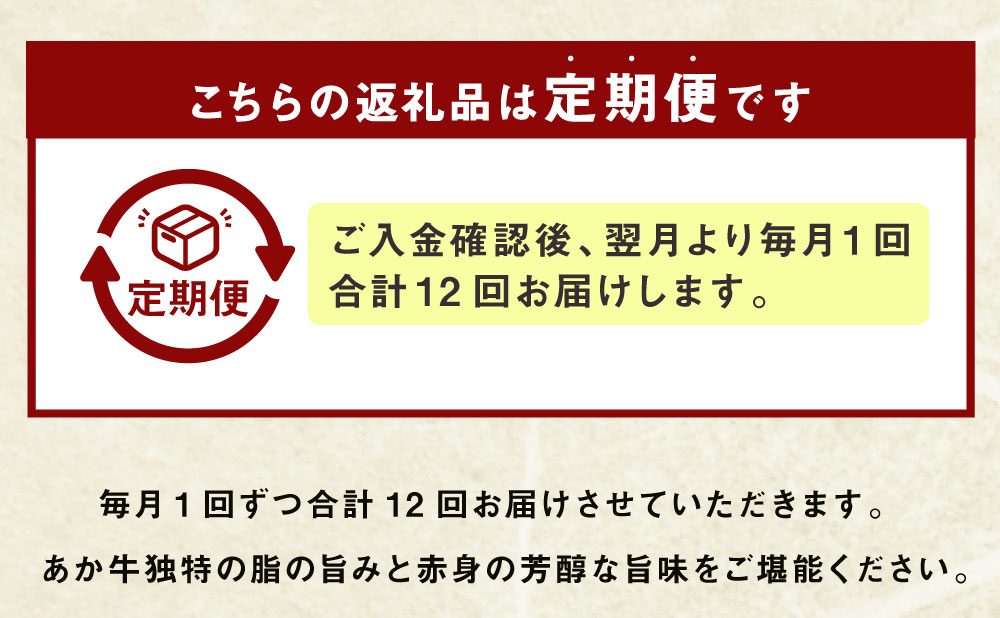 【ふるさと納税】＜定期便12回＞ あか牛づくし 厳選食べ比べ 12種類 定期便 毎月お届け セット 赤牛 あか牛 牛肉 ステーキ ハンバーグ 和牛 もつ鍋 しゃぶしゃぶ 焼き肉 ローストビーフ 焼肉 惣菜 ロース ヒレ カルビ 熊本県産 九州産 国産 冷凍 送料無料