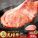 【ふるさと納税】<容量が選べる> 黒樺牛 肉厚サーロインステーキ 約300g~900g くまもと黒毛和牛 和牛 お肉 牛肉 黒毛和牛 霜降り ステーキ 国産 九州産 熊本県産 冷凍 送料無料
