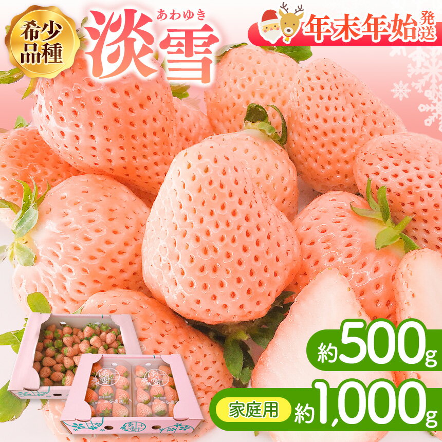 【ふるさと納税】【年末年始発送】ご家庭用 淡雪 約1000g