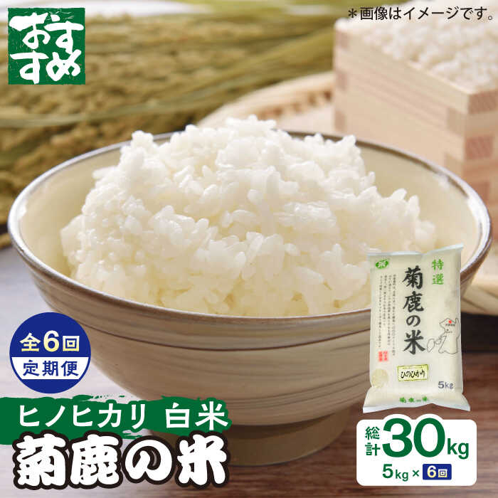 【ふるさと納税】【6回定期便】菊鹿の米 ヒノヒカリ 5kg【有限会社 あそしな米穀】[ZBI026]