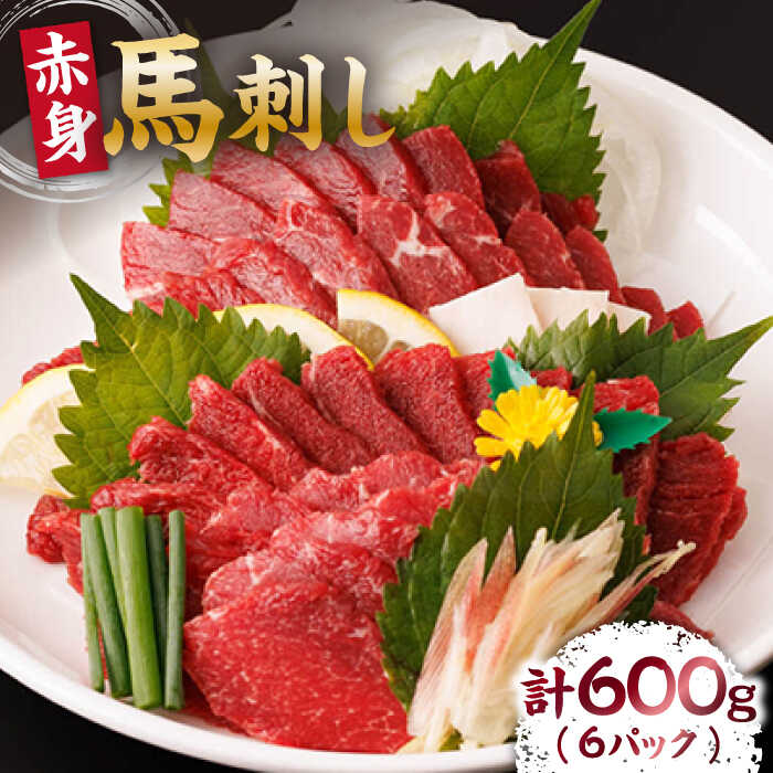 【ふるさと納税】赤身馬刺し 計600g（6pc）＋タレ大【馬刺しの郷 民守】[ZBL005]