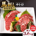 【ふるさと納税】【6回定期便】特選霜降り馬刺し（中トロ）計600g（6pc）＋タレ大【馬刺しの郷 民守】[ZBL071]